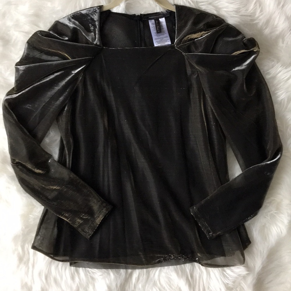 BCBGMAXAZRIA Metallic Top